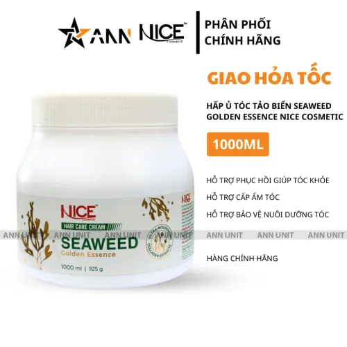 Chuyên sỉ kem Hấp Ủ Tóc Tảo Biển Seaweed Golen Esence Nice Cosmetic 1000ml