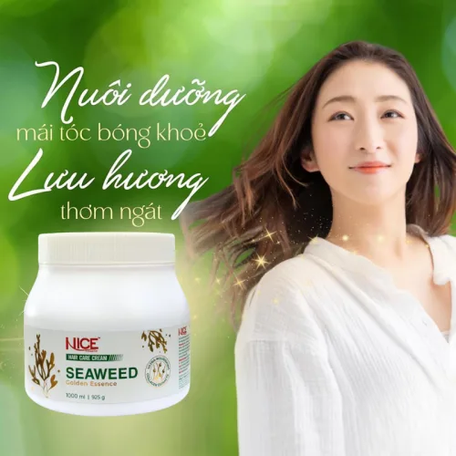 Chuyên sỉ kem Hấp Ủ Tóc Tảo Biển Seaweed Golen Esence Nice Cosmetic 1000ml