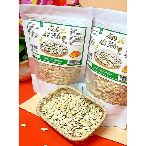 Chuyên sỉ hạt Bí Trắng Túi Zip 500g