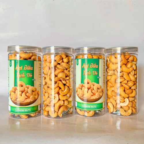 Hạt Điều Cồ Nguyên Hạt Sạch Lụa Loại Ngon (Đã tách vỏ)500g Hộp