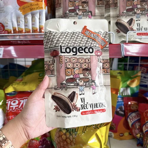 Chỗ sỉ hạt Hướng Dương LOGECO Vị Ngũ Vị Hương 130g