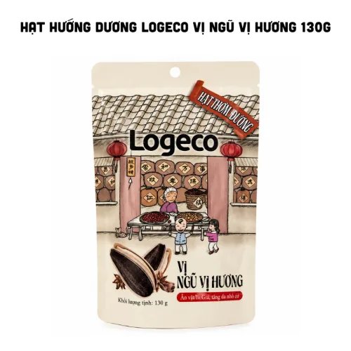 Chỗ sỉ hạt Hướng Dương LOGECO Vị Ngũ Vị Hương 130g