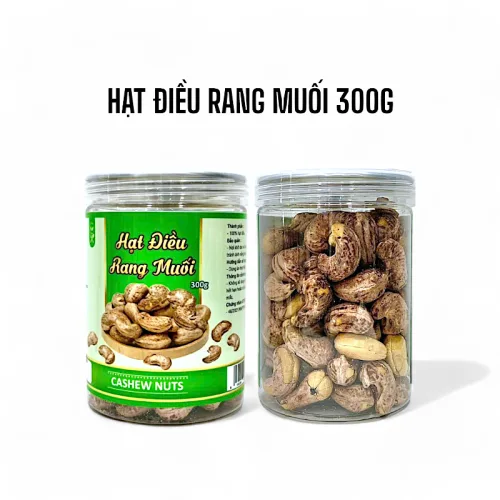 Nơi lấy sỉ hạt Điều Rang Muối Thơm Ngon Hộp Pet 300g