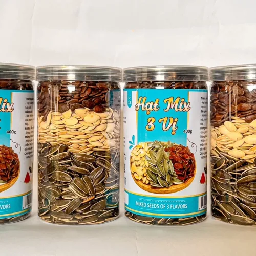 Hộp Hạt Mix 3 Vị Hướng Dương, Hạt Dưa, Hạt Bí 400g