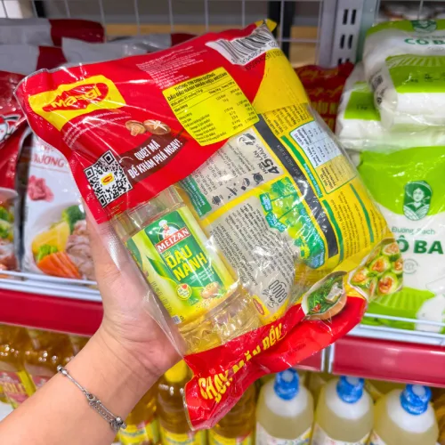 Combo hạt nêm MAGGI nấm hương tự nhiên 450g và dầu đậu nành Meizan 250ml