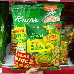 Hạt nêm KNORR thịt thăn xương ống 900g, kèm gói nhỏ 136g