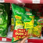 Hạt nêm KNORR thịt thăn xương ống 900g, kèm gói nhỏ 136g