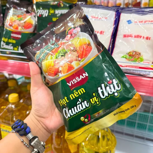 Hạt nêm Chuẩn Vị Thịt thương hiệu VISSAN, khối lượng 200g
