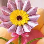 Nguồn hàng sỉ [Không Đèn Chớp] Hoa Gài Tiền - Hoa Gắn Tiền - Hoa Đựng Tiền Hướng Dương Trong Suốt -  Hoa Sáp