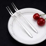 Bộ 10 nĩa xiên inox 13.4cm dùng cho trái cây và món ăn