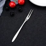 Bộ 10 nĩa xiên inox 13.4cm dùng cho trái cây và món ăn