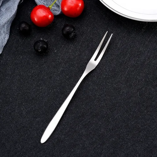 Bộ 10 nĩa xiên inox 13.4cm dùng cho trái cây và món ăn