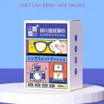 Khăn lau kính kích thước 12 x 16 cm, hộp 100 khăn