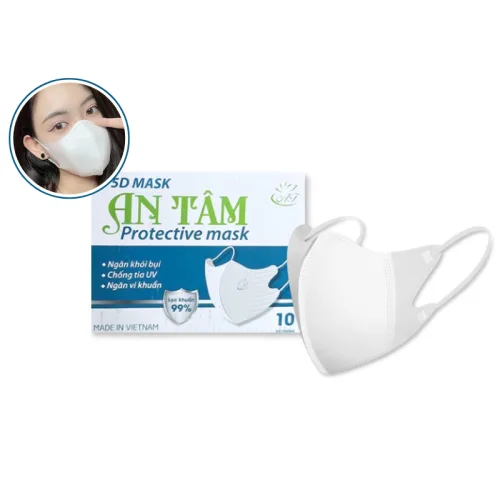 Chỗ sỉ hộp 100 Khẩu Trang Y Tế An Tâm - Khẩu Trang 3D – một lựa chọn đáng tham khảo trong An Tâm