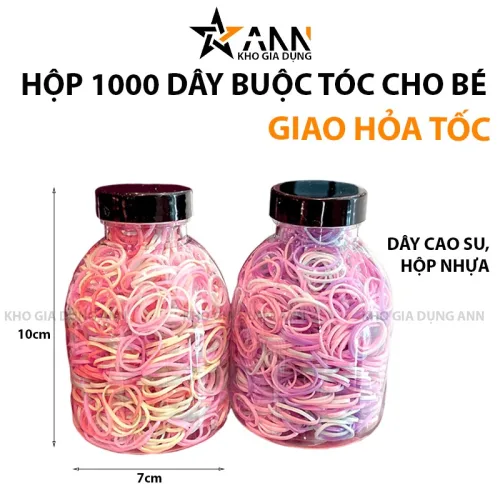 Chỗ sỉ hộp 1000 Dây Buộc Tóc Mini Cho Bé