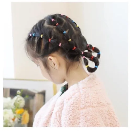Chỗ sỉ hộp 1000 Dây Buộc Tóc Mini Cho Bé