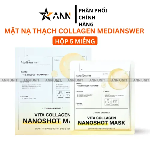 MediAnswer Collagen Nanoshot Mặt Nạ Thạch Hộp 5 Miếng