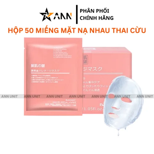 Rwine Beauty – Mặt nạ nhau thai cừu, quy cách hộp 50 miếng