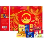 Chỗ sỉ hộp Bánh Tết Lộc Thịnh Vượng Số 2 - Bộ Quà Tết Cặp Công Kinh Đô Lộc Thinh Vượng 8 Món 1,0914kg