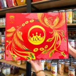 Chỗ sỉ hộp Bánh Tết Lộc Thịnh Vượng Số 2 - Bộ Quà Tết Cặp Công Kinh Đô Lộc Thinh Vượng 8 Món 1,0914kg