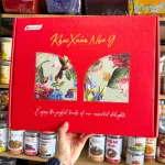 Nguồn hàng sỉ hộp Bánh Tết Mayora Khai Xuân - Bộ Quà Tết Khai Xuân Như Ý Mayora Hộp 837g Gồm 5 Món