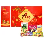 Bộ quà Tết Con Ngựa Orion An Tài Lộc 2, 2 hộp 873,3g gồm 6 món