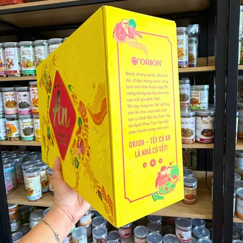 Bộ quà Tết Con Ngựa Orion An Tài Lộc 2, 2 hộp 873,3g gồm 6 món
