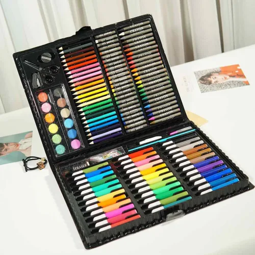 Nơi lấy sỉ hộp Bút Màu 150 Chi Tiết - Hộp Màu Cho Bé - Thiết Kế Đẹp Mắt Chất Liệu An Toàn 28.5x36.5x3.8cm