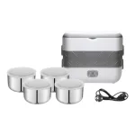 Nơi lấy sỉ hộp Cơm Giữ Nhiệt Hâm Nóng Thức Ăn 2 Tầng 4 Ngăn 20x13x25cm