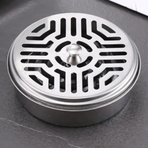 Chỗ sỉ hộp Inox Đựng Hương Muỗi Có Nắp 14.5x3,5cm