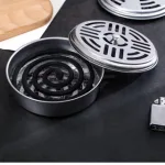 Chỗ sỉ hộp Inox Đựng Hương Muỗi Có Nắp 14.5x3,5cm