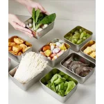 ANN KHO GIA DỤNG – Hộp lạnh đựng thực phẩm inox 304, nắp nhựa, 800ml, 13.5x10.5x5.8cm