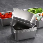 ANN KHO GIA DỤNG – Hộp lạnh đựng thực phẩm inox 304, nắp nhựa, 800ml, 13.5x10.5x5.8cm