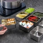ANN KHO GIA DỤNG – Hộp lạnh đựng thực phẩm inox 304, nắp nhựa, 800ml, 13.5x10.5x5.8cm