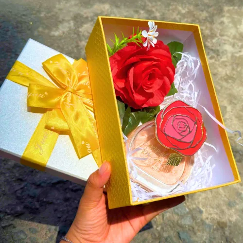 Chuyên sỉ hộp Quà Giấy Chữ Nhật Lớn Nhiều Màu Nắp Rời Có Thắt Nơ - Hộp Không Có Hoa Rơm