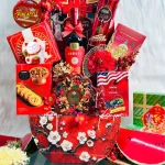 Hộp quà Tết dùng tặng và trang trí – 3 màu đỏ, vàng, xanh