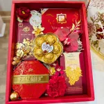 Nguồn hàng sỉ hộp Quà Tết - Quà Tặng Tết Hộp Bánh Cứng Sang Trọng Vàng Đỏ Xanh - Quà Trang Trí Tết