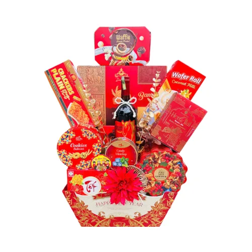 Giỏ quà Tết QTTT48 cao cấp, sang trọng dành biếu sếp