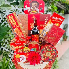 Giỏ quà Tết QTTT48 cao cấp, sang trọng dành biếu sếp