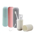 Hộp nhựa dạng ống 19cm đựng bàn chải và kem đánh răng khi đi du lịch