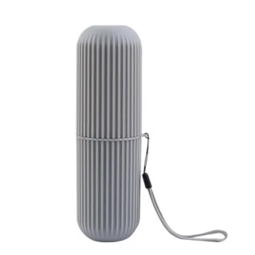 Hộp nhựa dạng ống 19cm đựng bàn chải và kem đánh răng khi đi du lịch