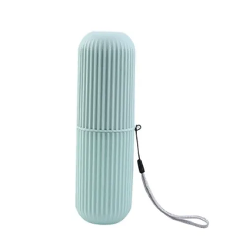 Hộp nhựa dạng ống 19cm đựng bàn chải và kem đánh răng khi đi du lịch