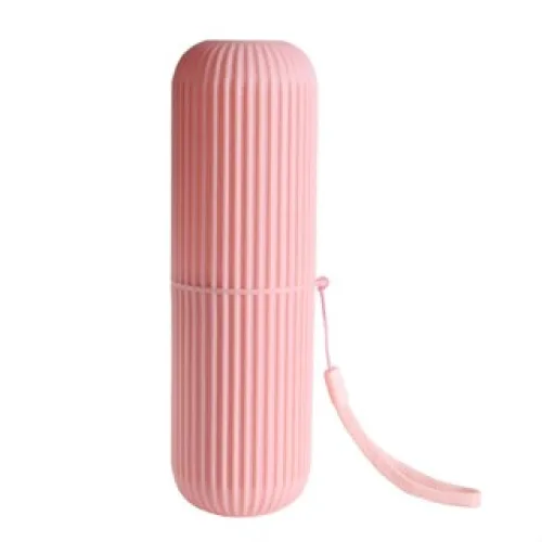 Hộp nhựa dạng ống 19cm đựng bàn chải và kem đánh răng khi đi du lịch