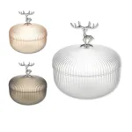 Hộp nhựa hình hươu đựng mứt, bánh kẹo và hoa quả 17x12cm