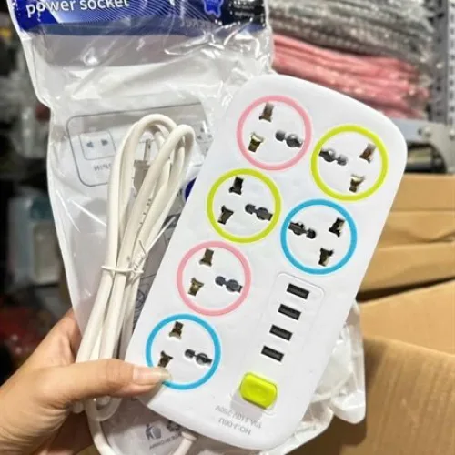 Ổ cắm điện 6 lỗ với dây điện dài 88cm