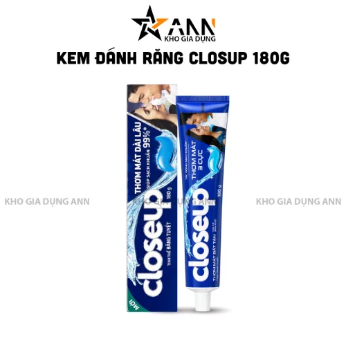 Kem đánh răng Closeup Băng Tuyết sạch khuẩn 99%, tuýp 230g