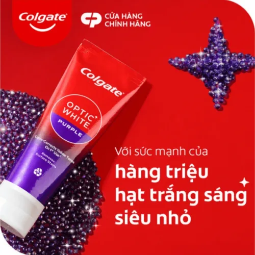 Colgate Optic White Purple 150g – Kem Đánh Răng