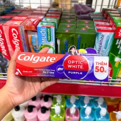 Colgate Optic White Purple 150g – Kem Đánh Răng