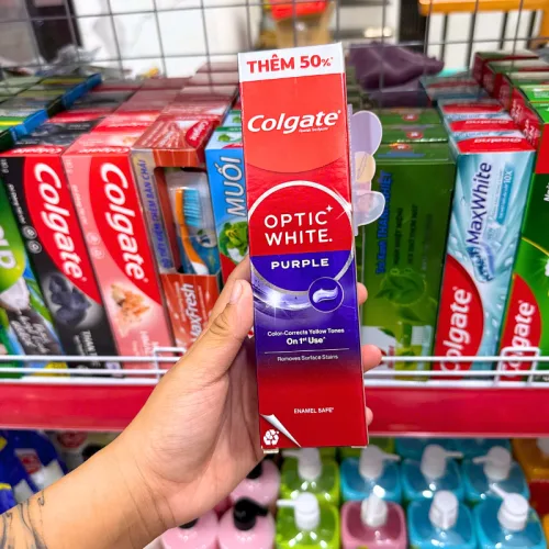 Colgate Optic White Purple 150g – Kem Đánh Răng
