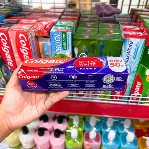 Colgate Optic White Purple 150g – Kem Đánh Răng